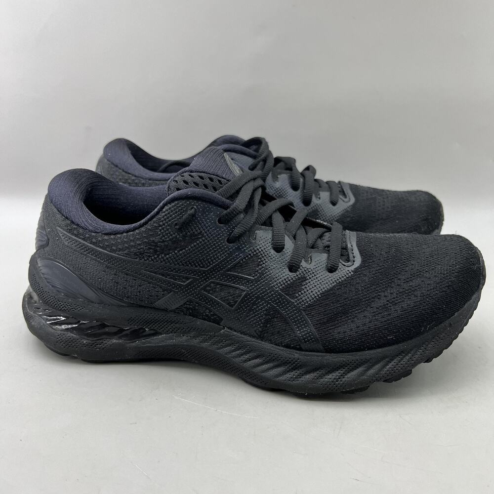 ASICS GEL-Nimbus 23 Running Shoes Women Size 8.5 Black Mesh Comfort Low Sneakers
